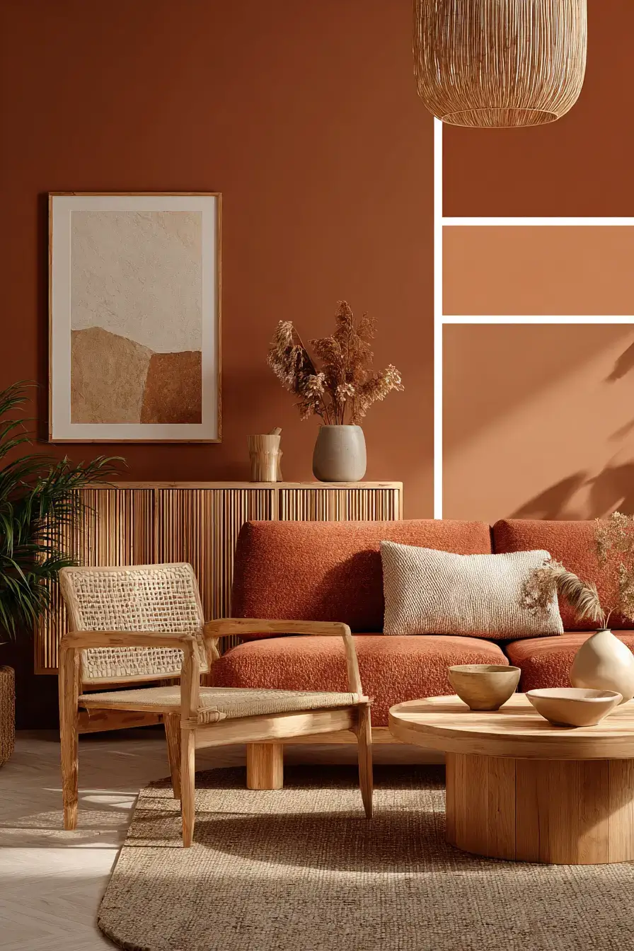 29 Warm Earthy Living Room Ideas Grounded in Real Materials 23