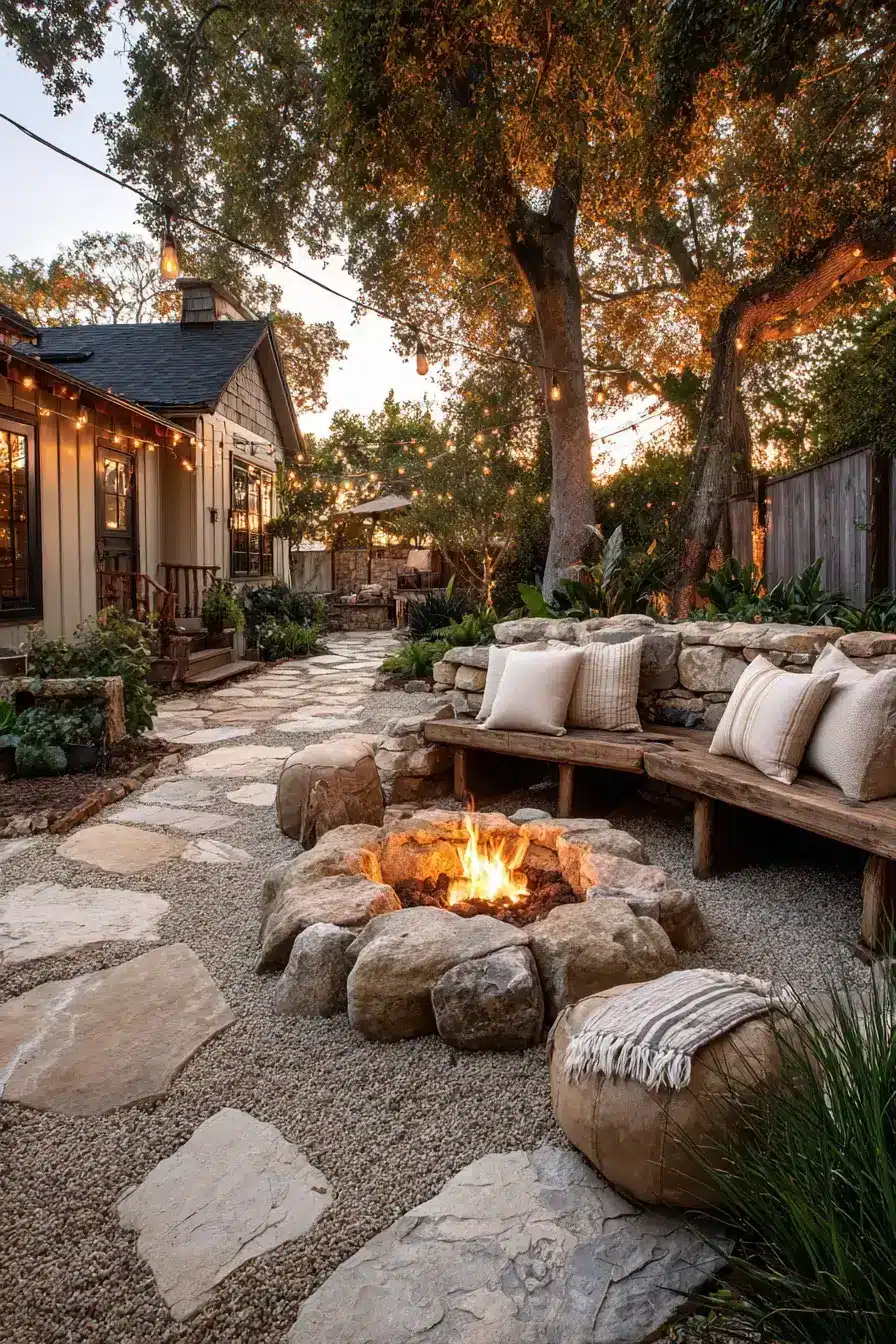 29 Fire Pit Ideas for a Backyard on a Budget That Still Feel Cozy 24