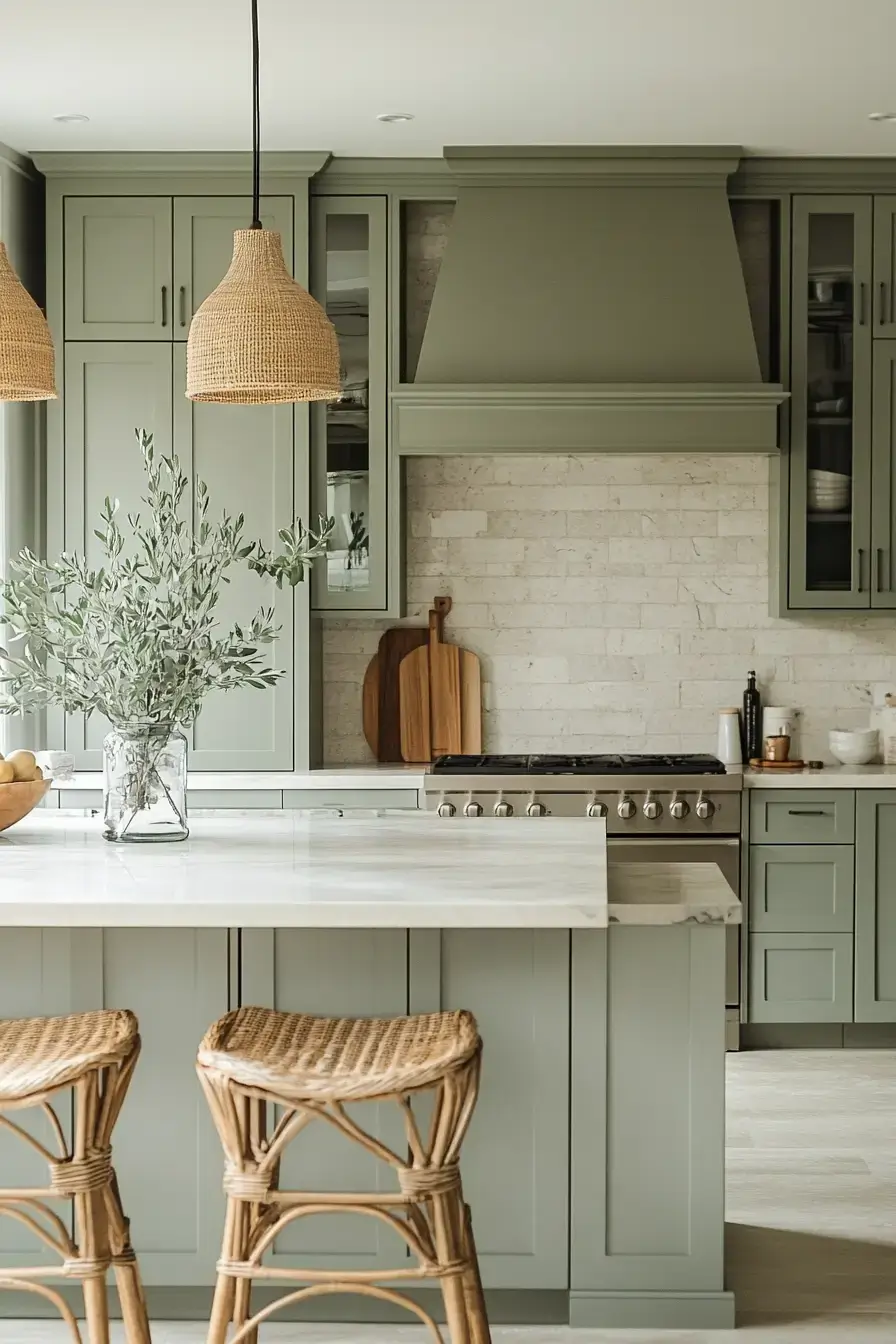29 Sage Kitchen Cabinets Ideas for a Calm, Real Kitchen 24