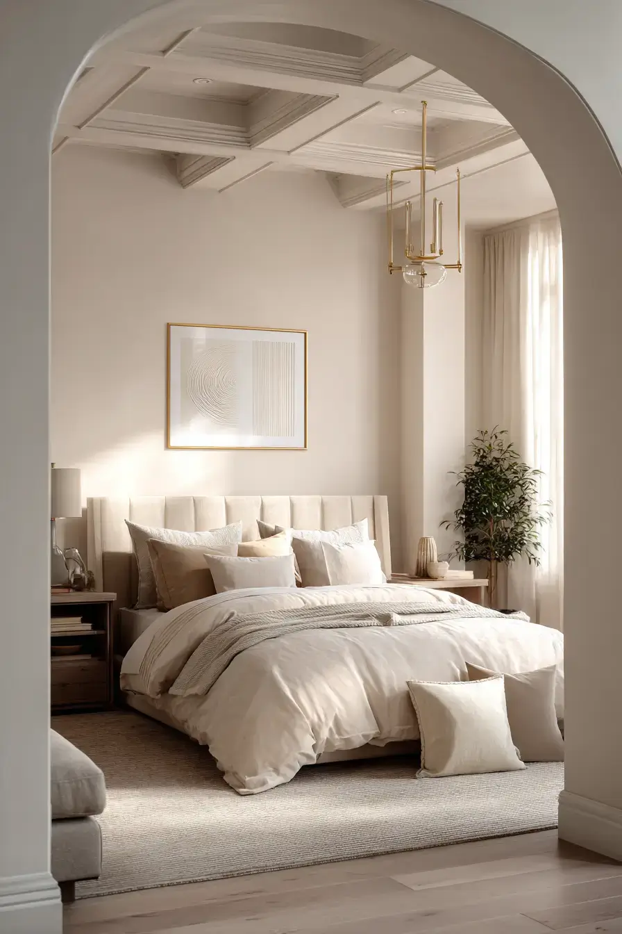 29 Warm Beige Bedroom Ideas for a Room That Calms You Down 24