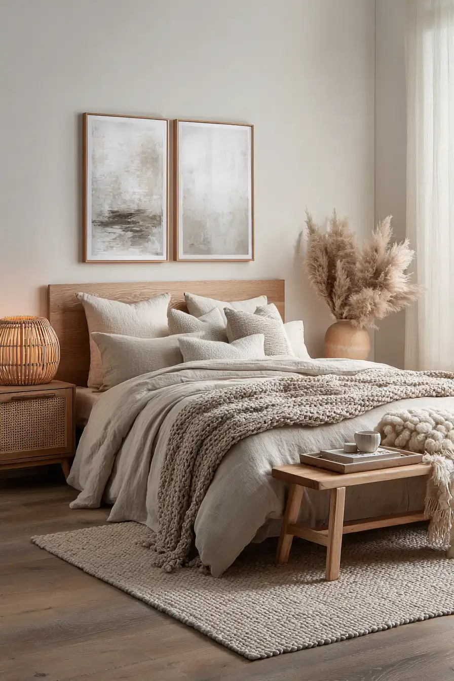 29 Warm Neutral Bedroom Ideas That Never Go Flat 25