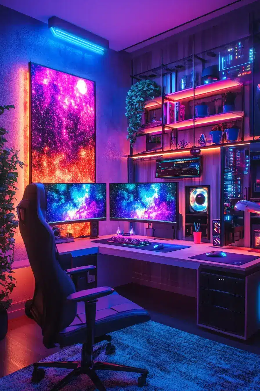 29 Dopamine Decor Office Ideas That Make the Desk Bearable 25