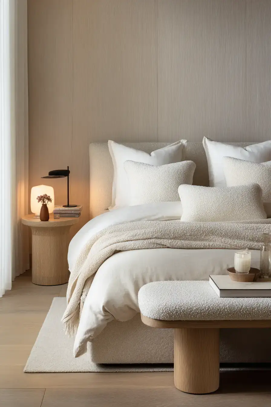 29 Warm Minimalist Bedroom Ideas That Still Feel Soft 25