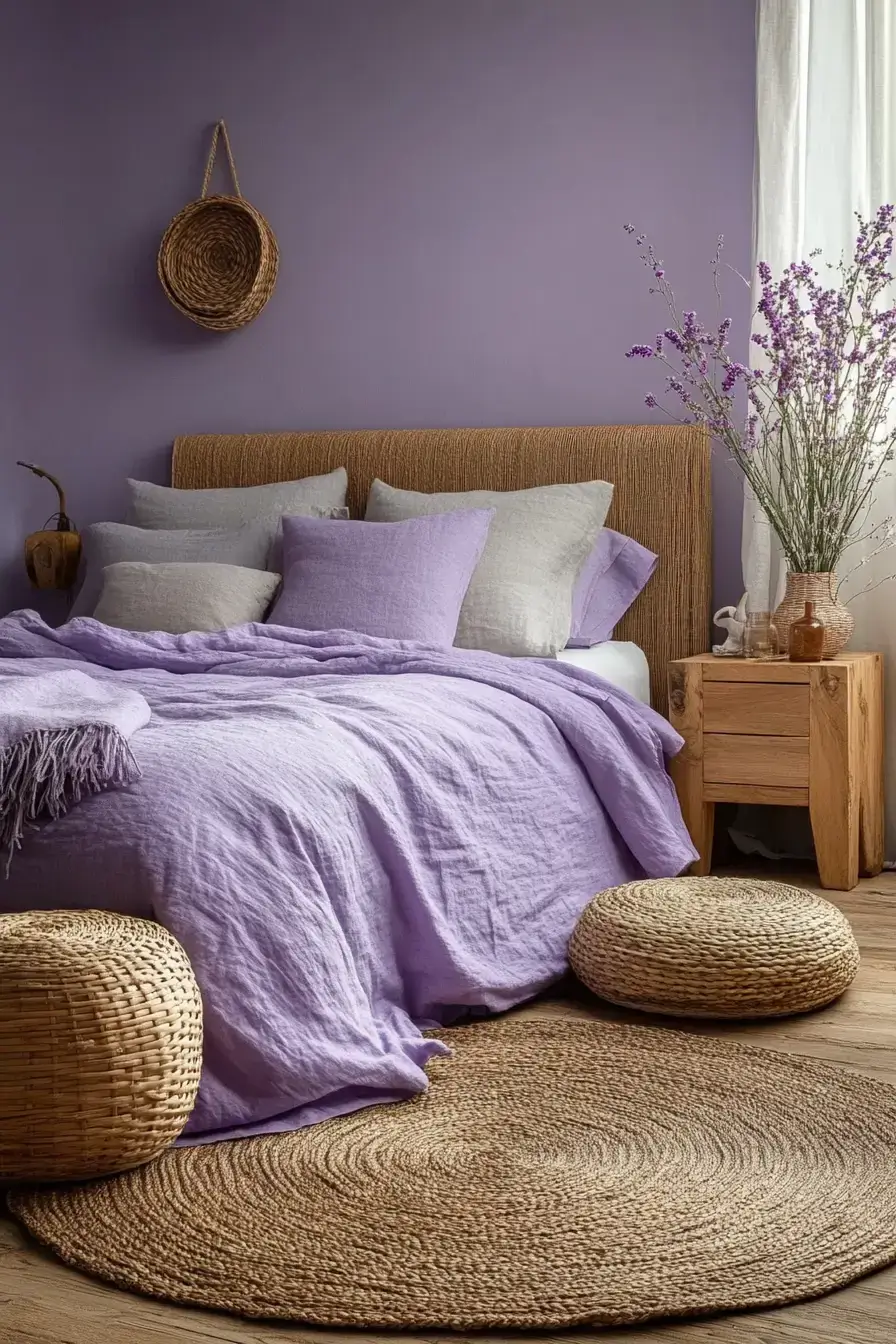 29 Purple Themed Bedroom Ideas That Make the Bold Color Feel Easy to Live With 25