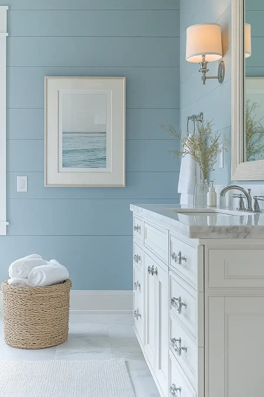 29 Beachy Bathroom Ideas That Feel Like a Cottage 26