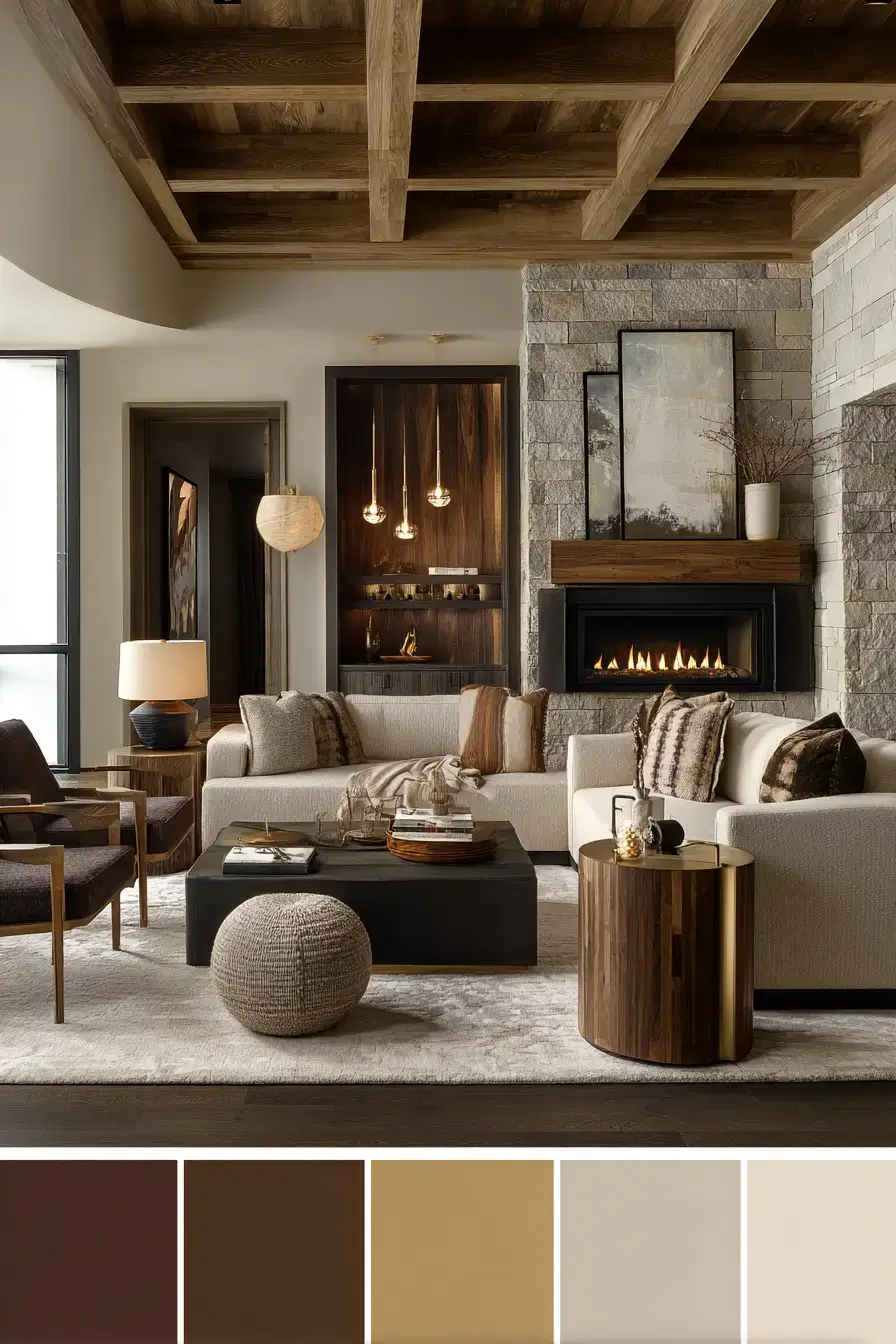 29 Warm Earthy Living Room Ideas Grounded in Real Materials 26