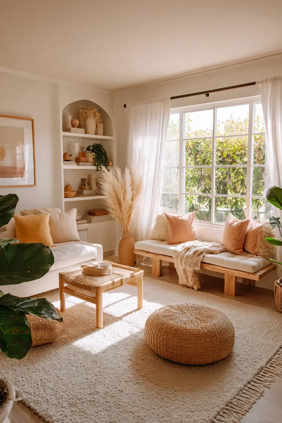 29 Warm Boho Living Room Ideas That Skip the Clichés 26
