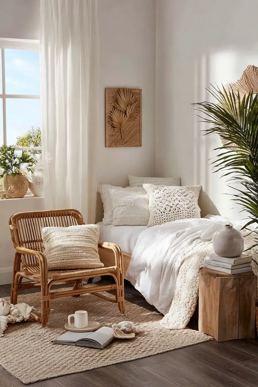 29 Beachy Boho Bedroom Ideas That Skip the Clichés 26
