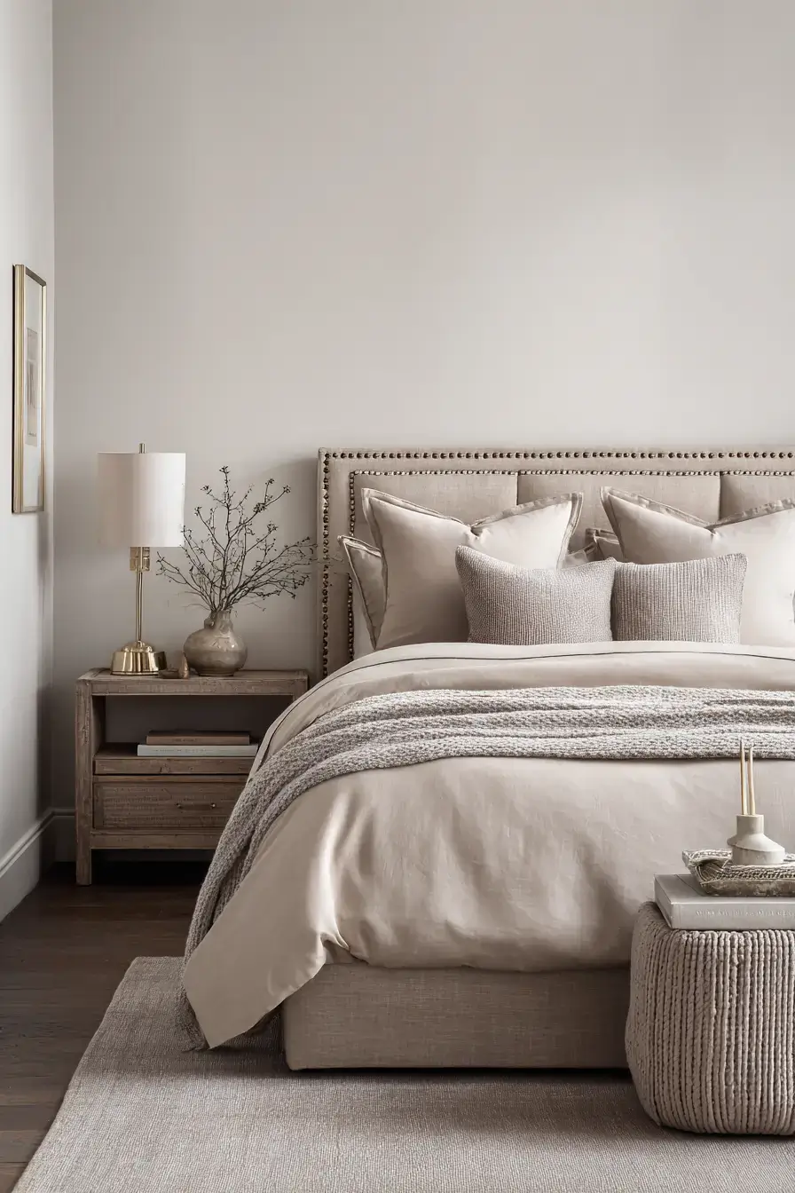 29 Warm Beige Bedroom Ideas for a Room That Calms You Down 27