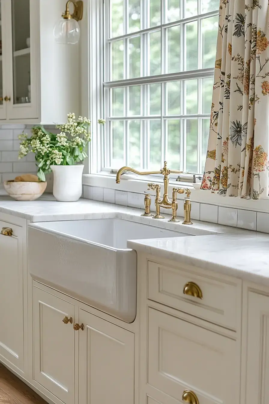 29 Farmhouse Kitchen With White Cabinets Ideas That Stay Honest 27