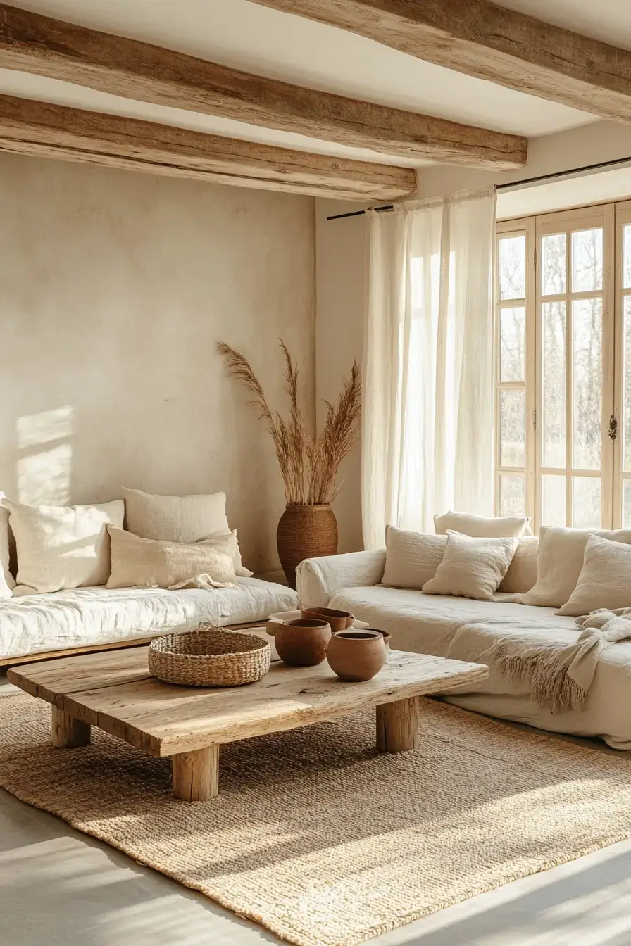 29 Warm Rustic Living Room Ideas with a Real Fireplace Feel 27