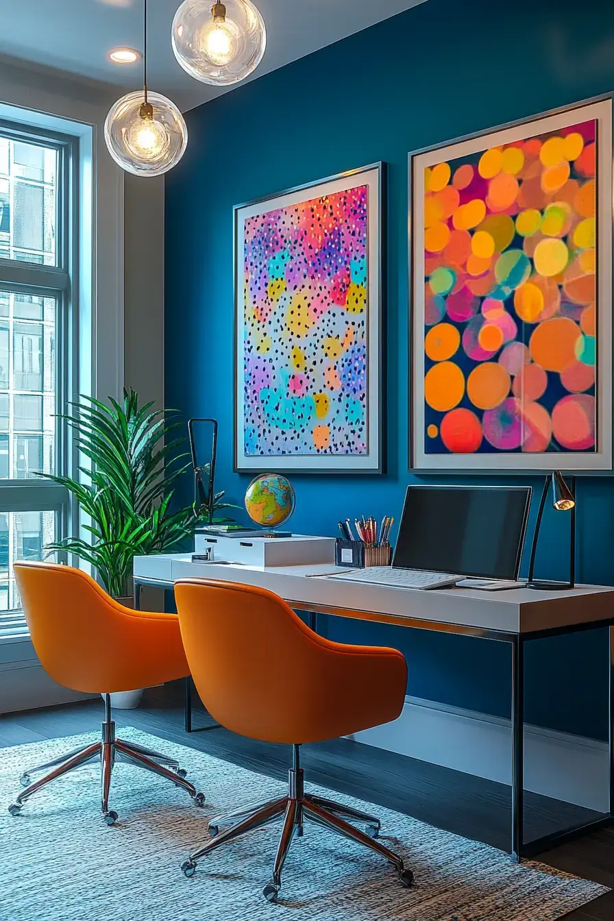 29 Dopamine Decor Office Ideas That Make the Desk Bearable 27