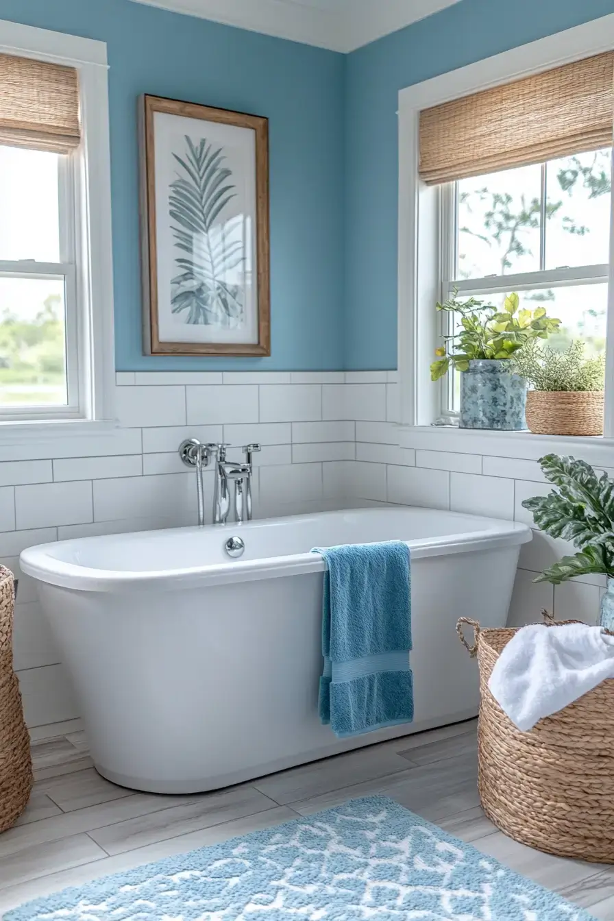 29 Beachy Bathroom Ideas That Feel Like a Cottage 27