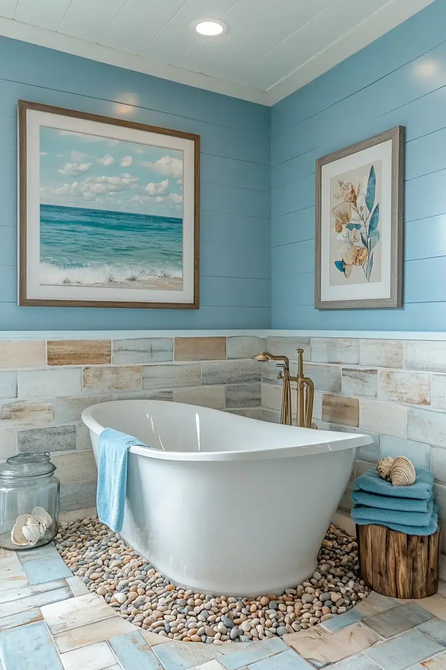 29 Ocean Themed Bathroom Ideas That Bring the Shore Indoors 27