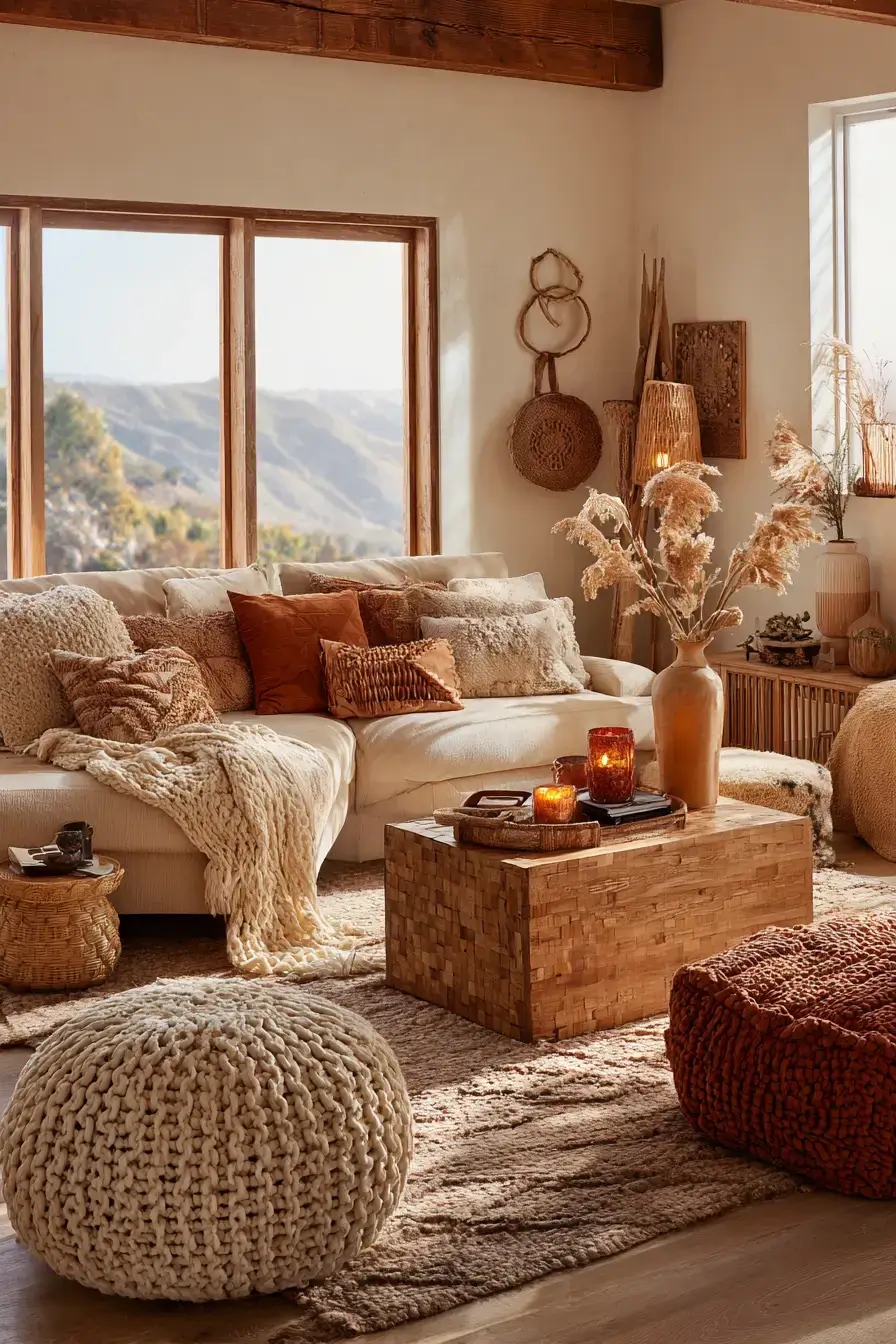 29 Warm Boho Living Room Ideas That Skip the Clichés 28