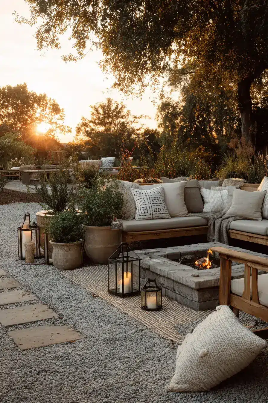 29 Fire Pit Ideas for a Backyard on a Budget That Still Feel Cozy 28