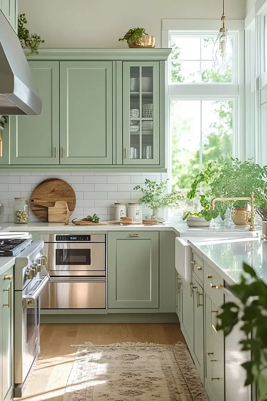 29 Sage Kitchen Cabinets Ideas for a Calm, Real Kitchen 28