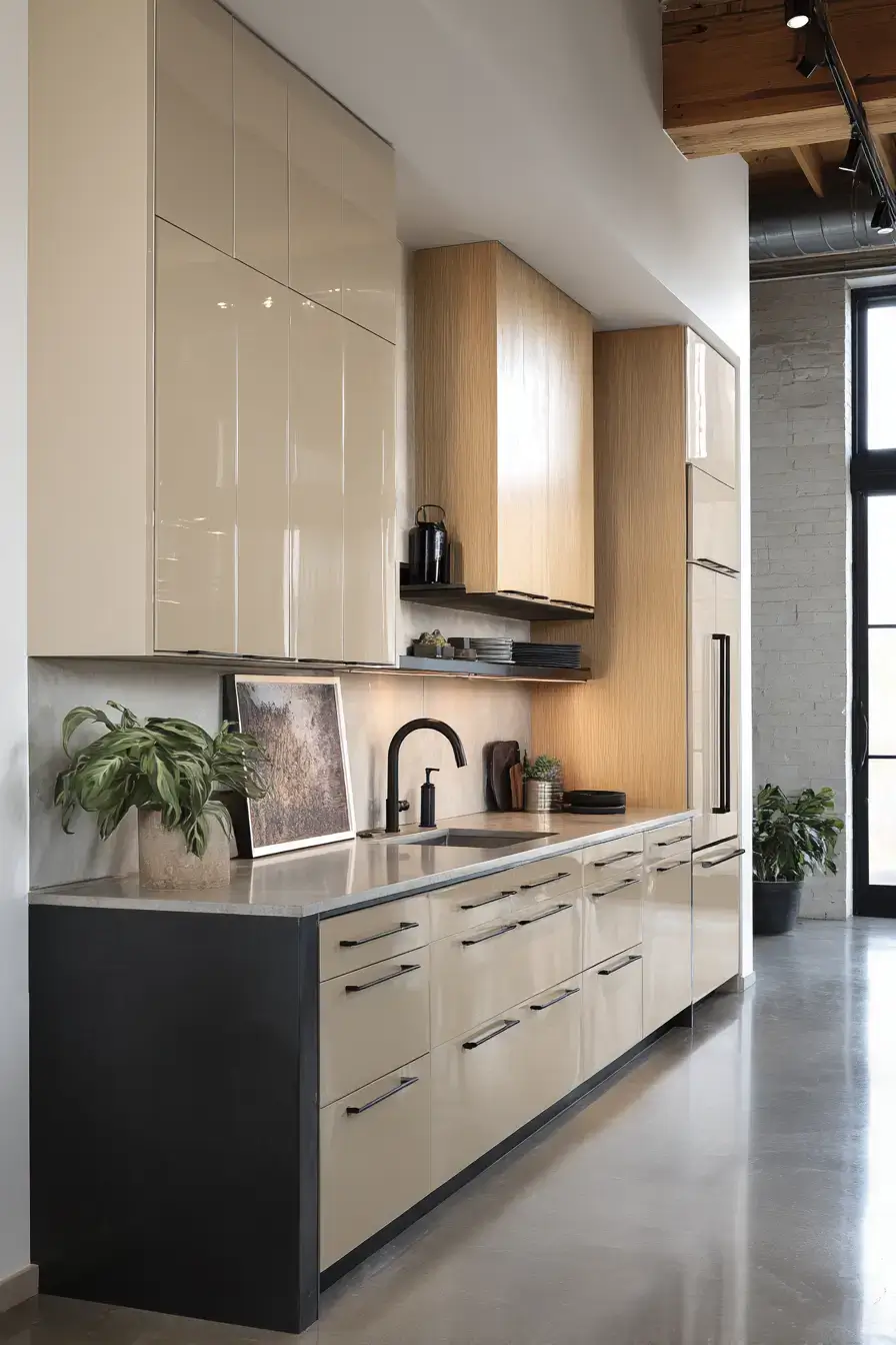 29 Two Tone Kitchen Cabinets Ideas with a Wood Island Base 29