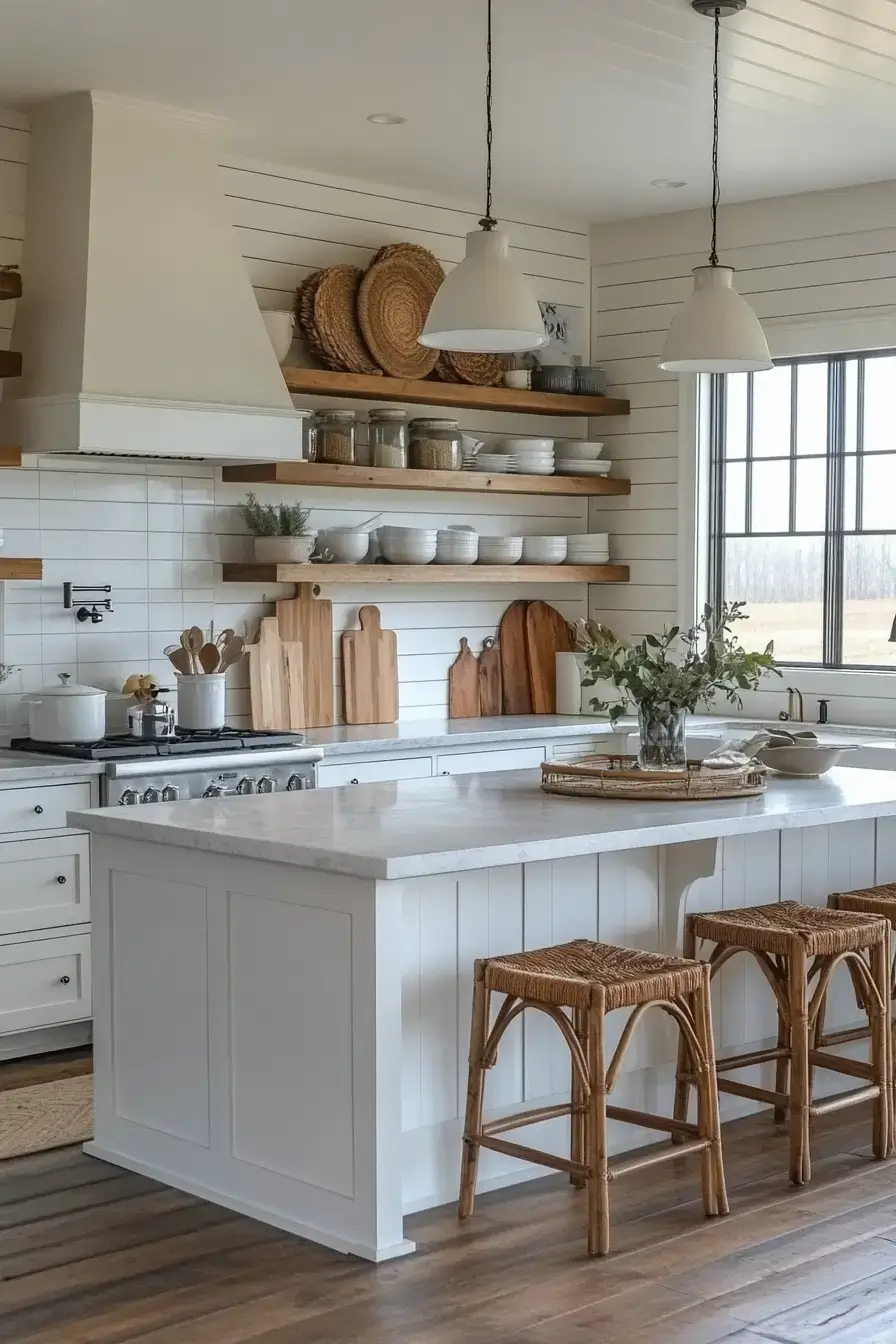 29 Farmhouse Kitchen With White Cabinets Ideas That Stay Honest 29