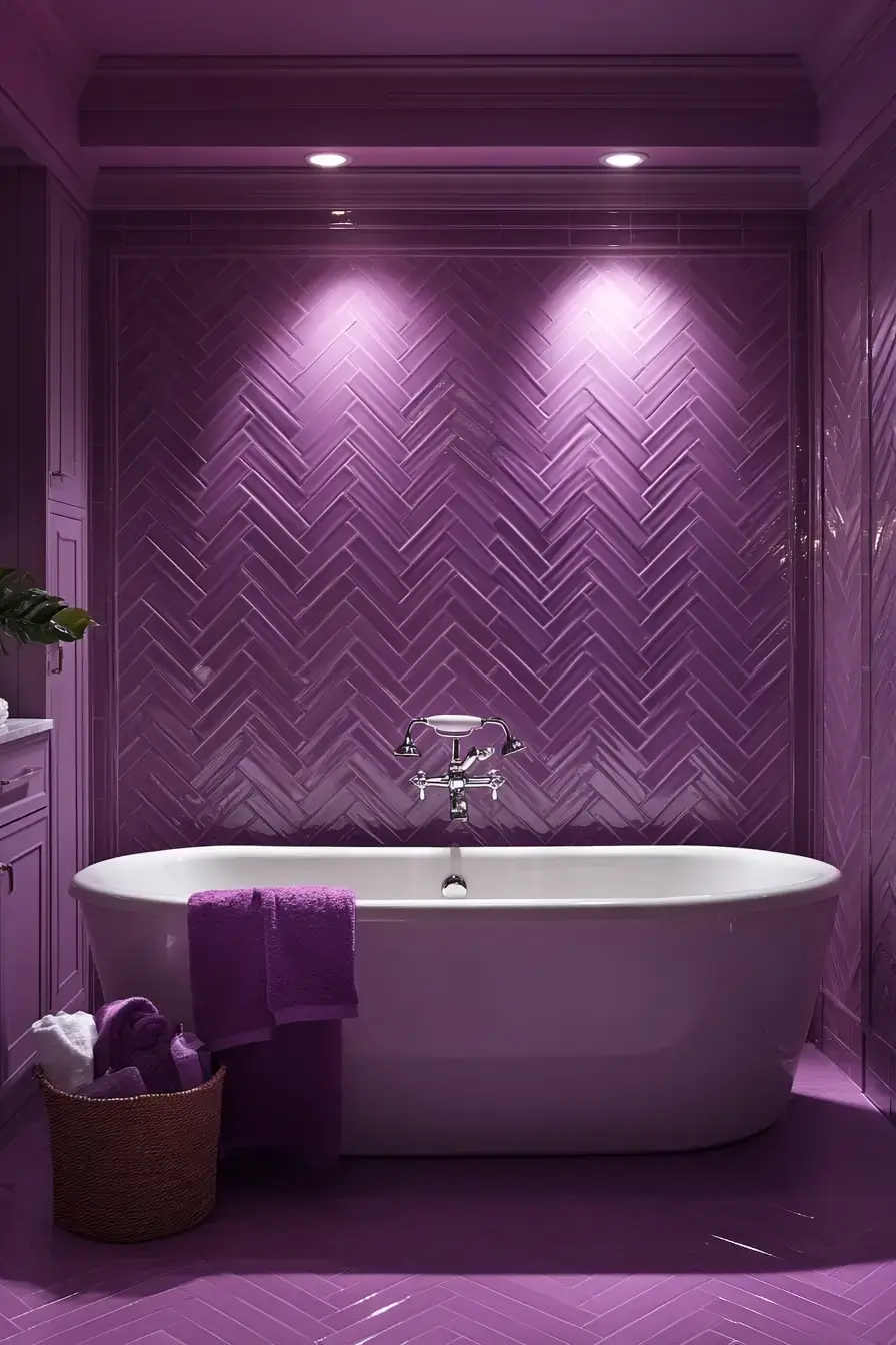 29 Purple Bathroom Ideas That Read Warm, Not Childish 29