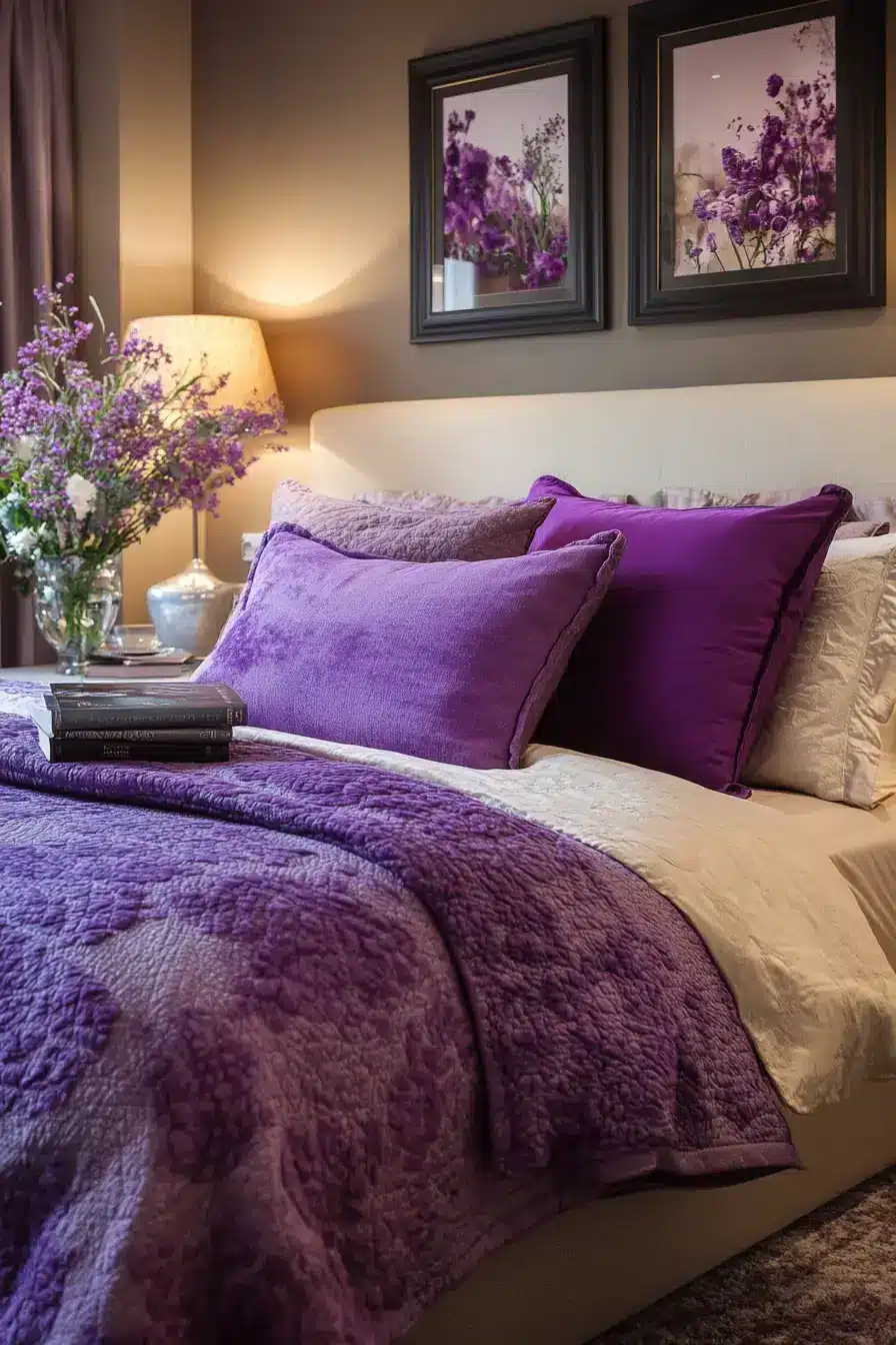 29 Purple Themed Bedroom Ideas That Make the Bold Color Feel Easy to Live With 29
