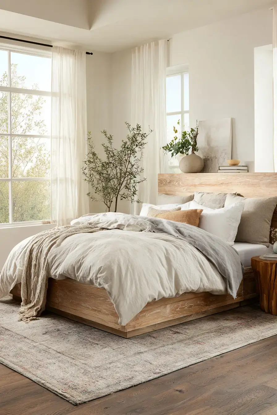 29 Nature Themed Bedroom Ideas That Keep the Outdoors Close 29