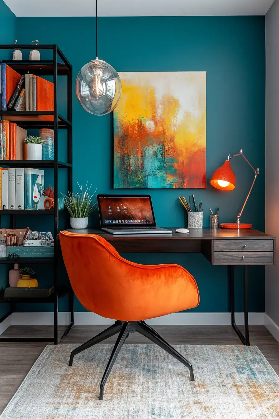 29 Dopamine Decor Office Ideas That Make the Desk Bearable 3