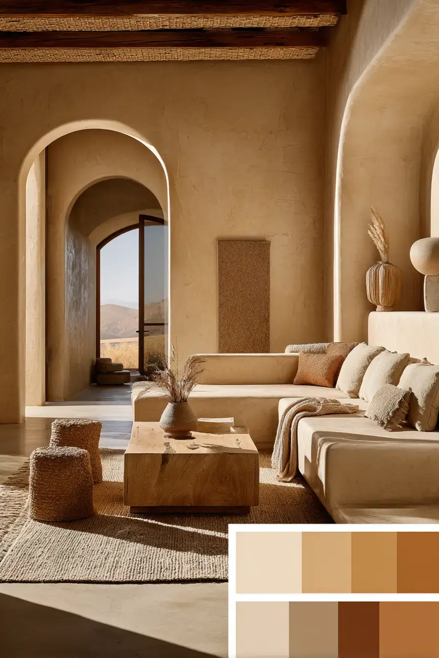 29 Warm Earthy Living Room Ideas Grounded in Real Materials 3