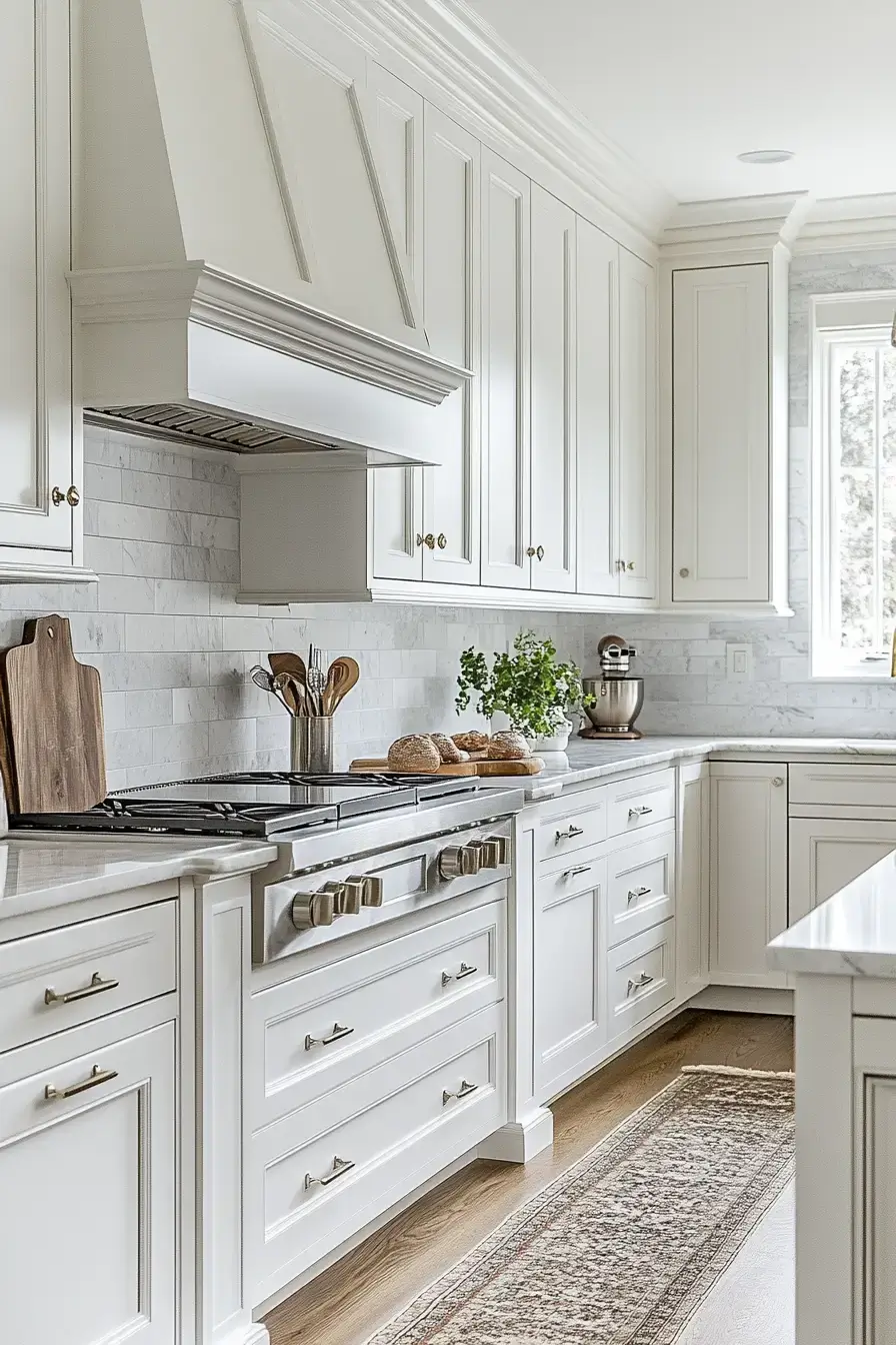 29 White Kitchen Cabinets Ideas That Keep the Room Bright 3