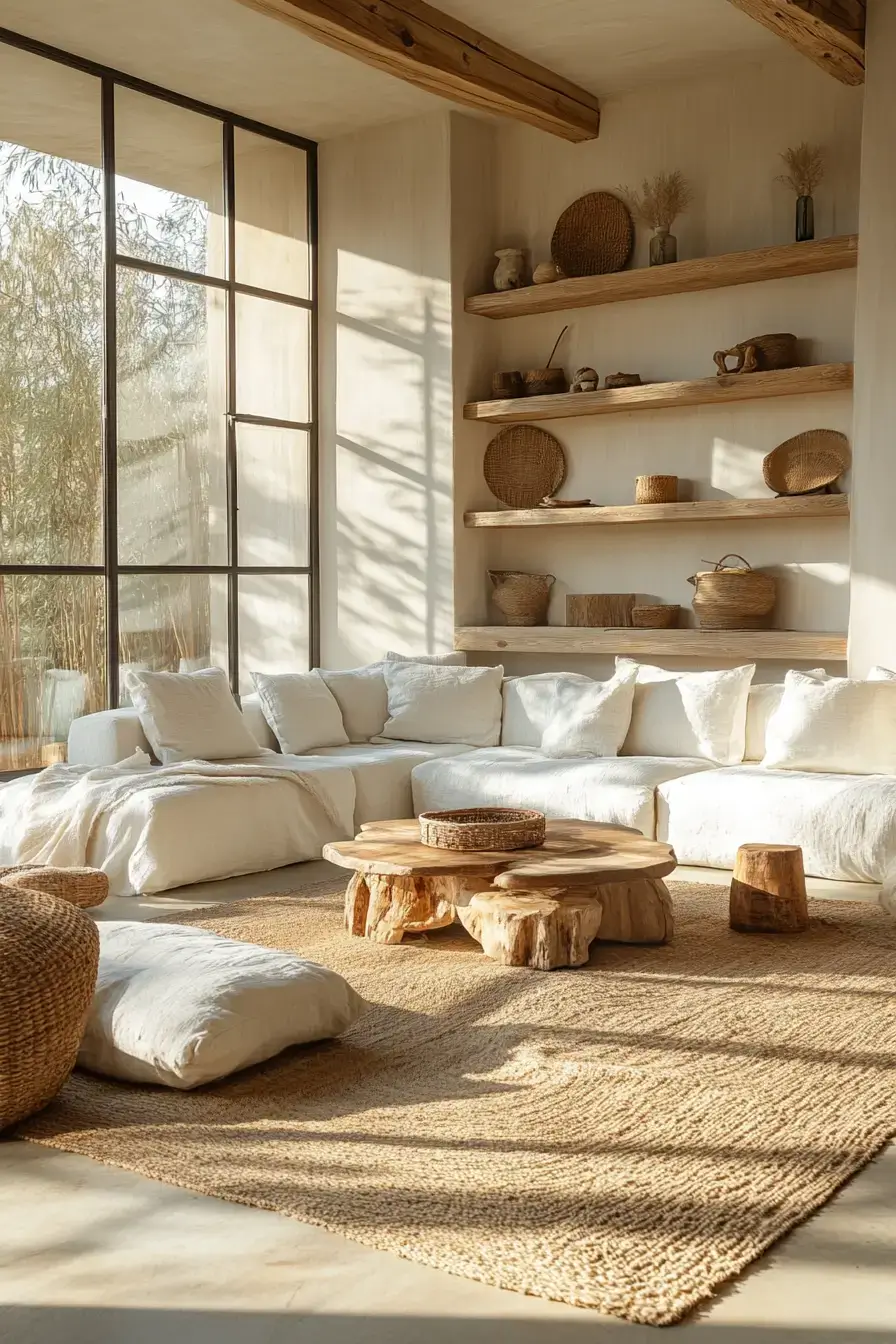 29 Warm Rustic Living Room Ideas with a Real Fireplace Feel 3