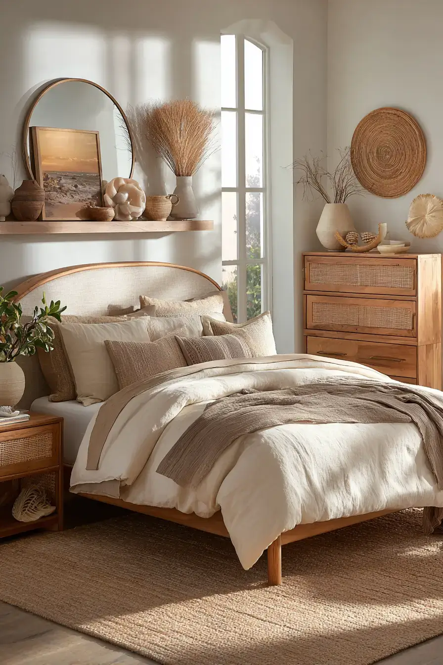 29 Beachy Boho Bedroom Ideas That Skip the Clichés 3