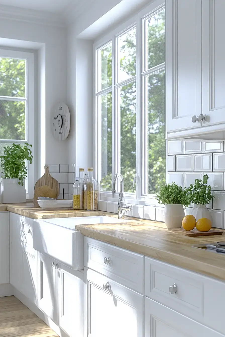 29 Farmhouse Kitchen With White Cabinets Ideas That Stay Honest 3