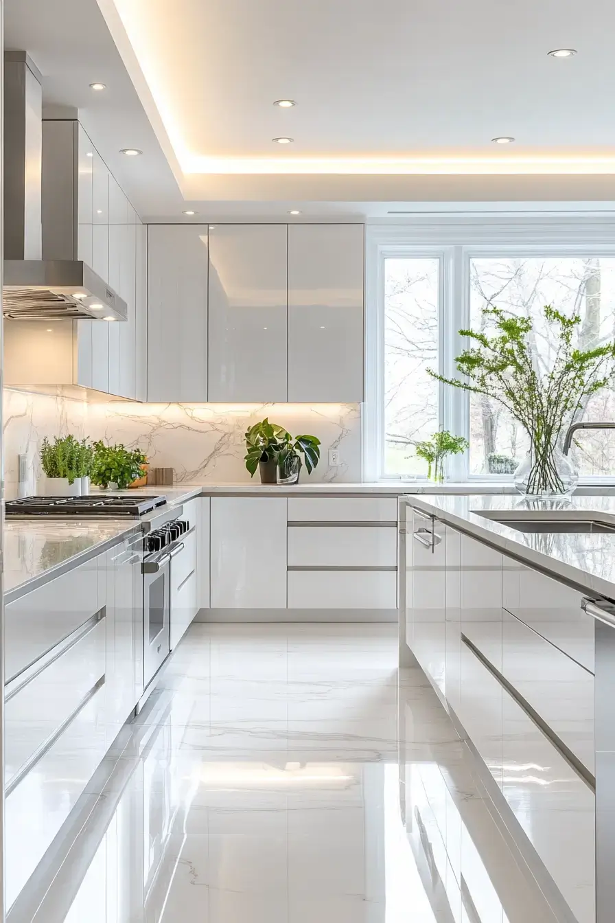 29 White Kitchen Cabinets Ideas That Keep the Room Bright 4