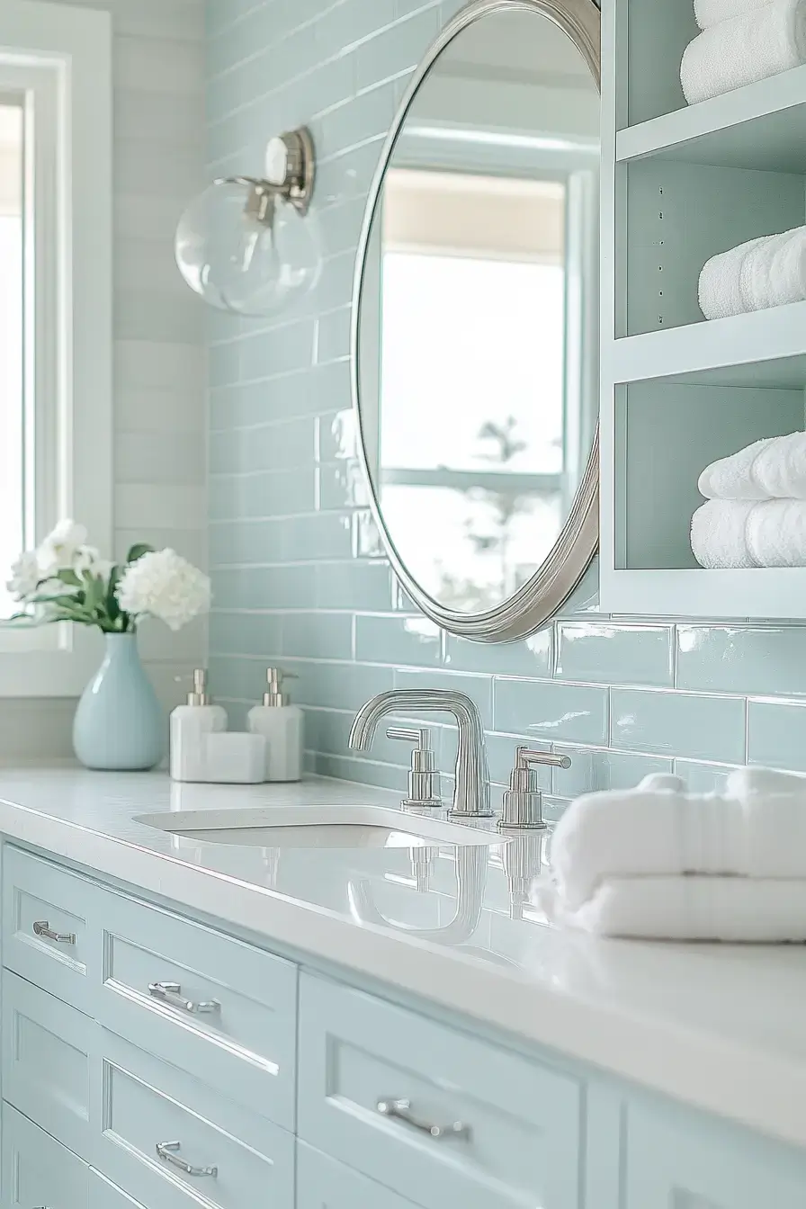 29 Beachy Bathroom Ideas That Feel Like a Cottage 4