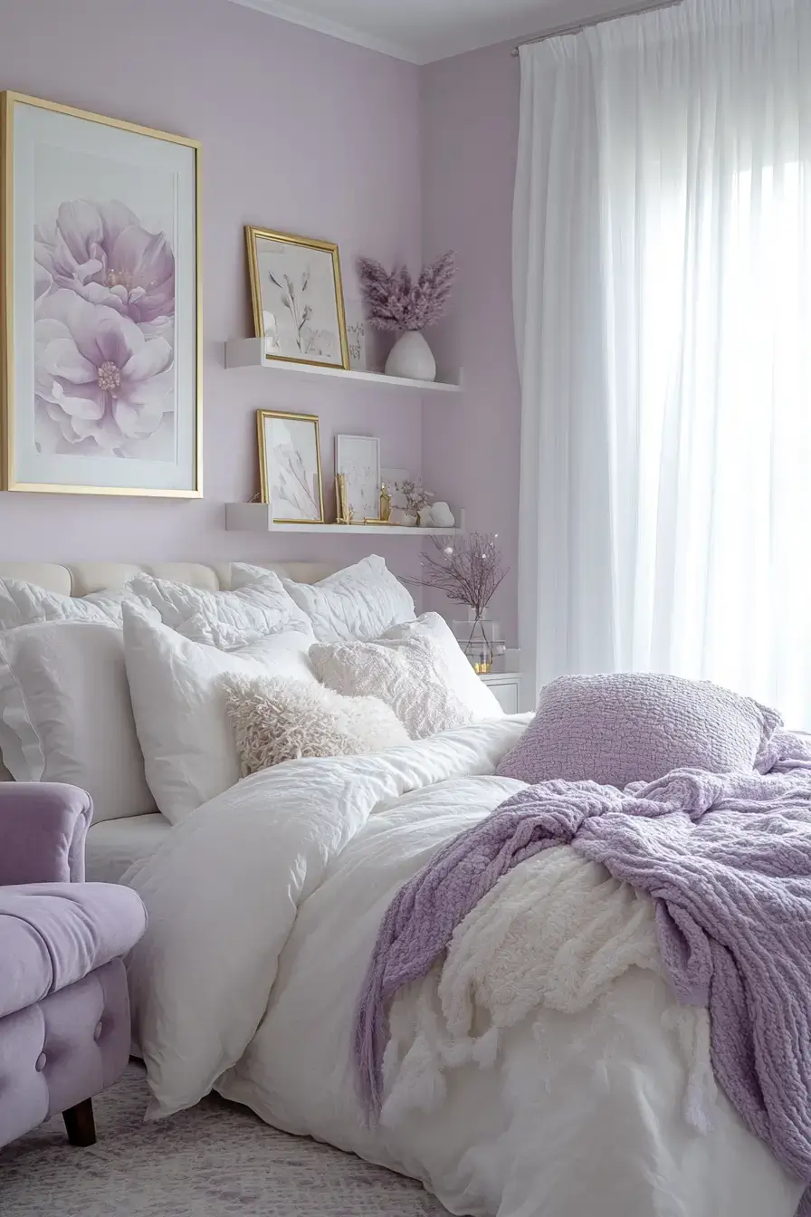29 Purple Themed Bedroom Ideas That Make the Bold Color Feel Easy to Live With 4