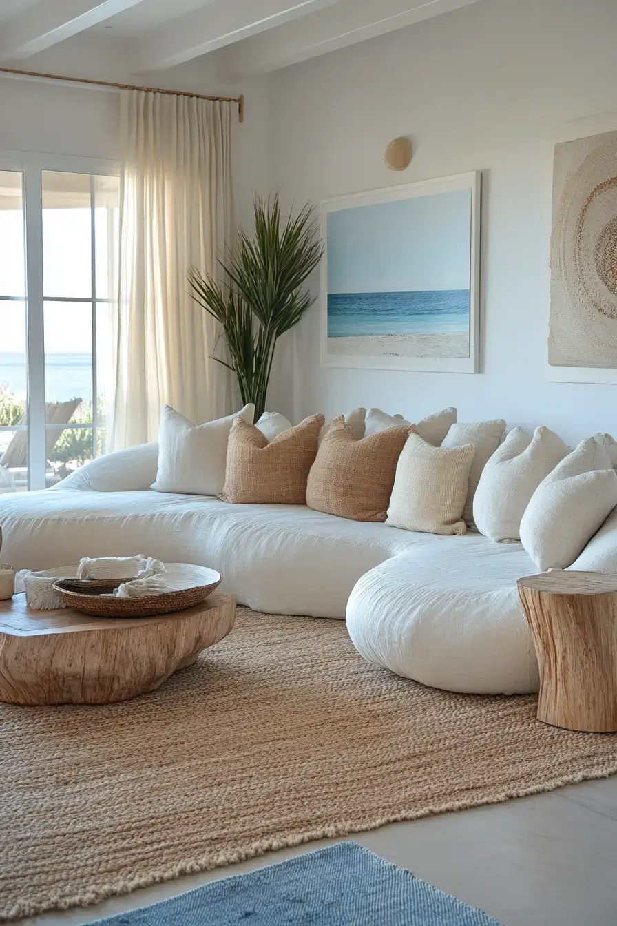 29 Beachy Living Room Ideas for an Open, Airy Space 5