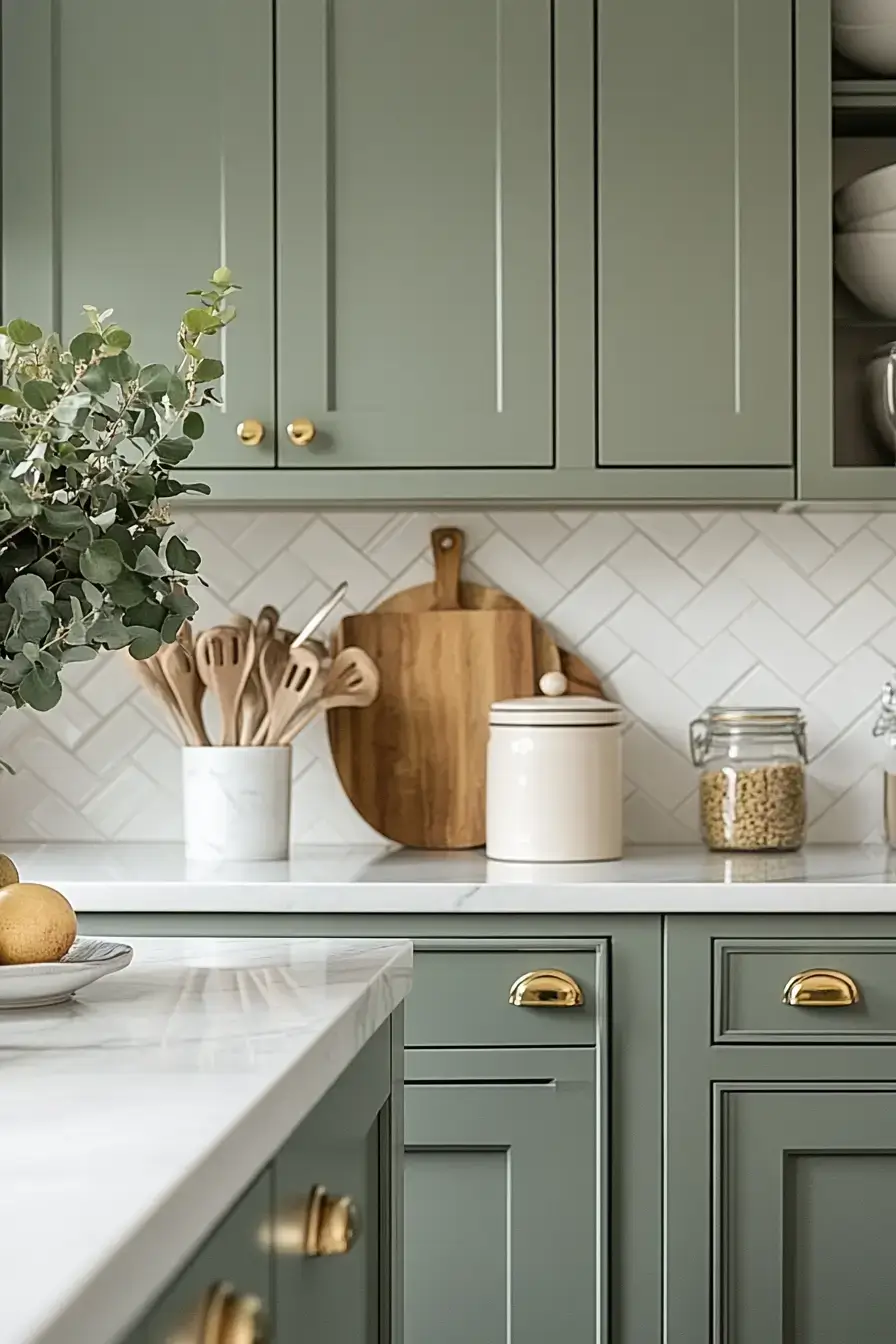 29 Sage Kitchen Cabinets Ideas for a Calm, Real Kitchen 5