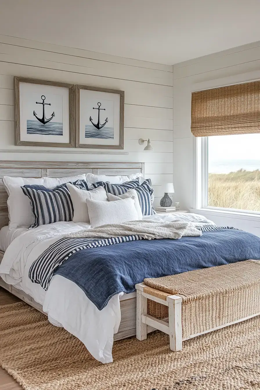29 Beachy Bedroom Ideas for a Room That Breathes 5