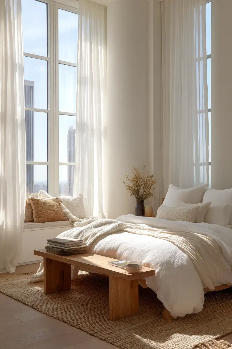 29 Warm Minimalist Bedroom Ideas That Still Feel Soft 5