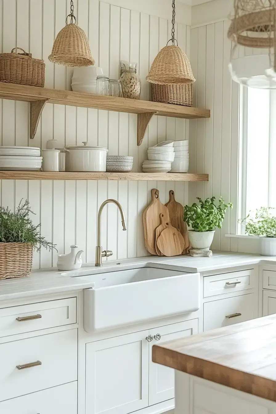 29 White Kitchen Cabinets Ideas That Keep the Room Bright 5