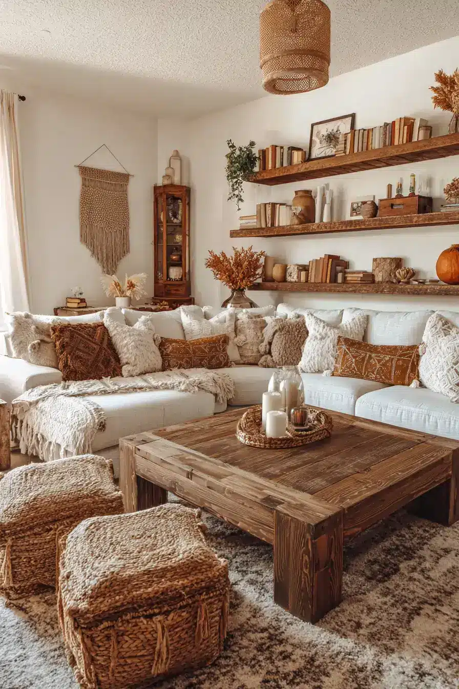 29 Warm Boho Living Room Ideas That Skip the Clichés 6
