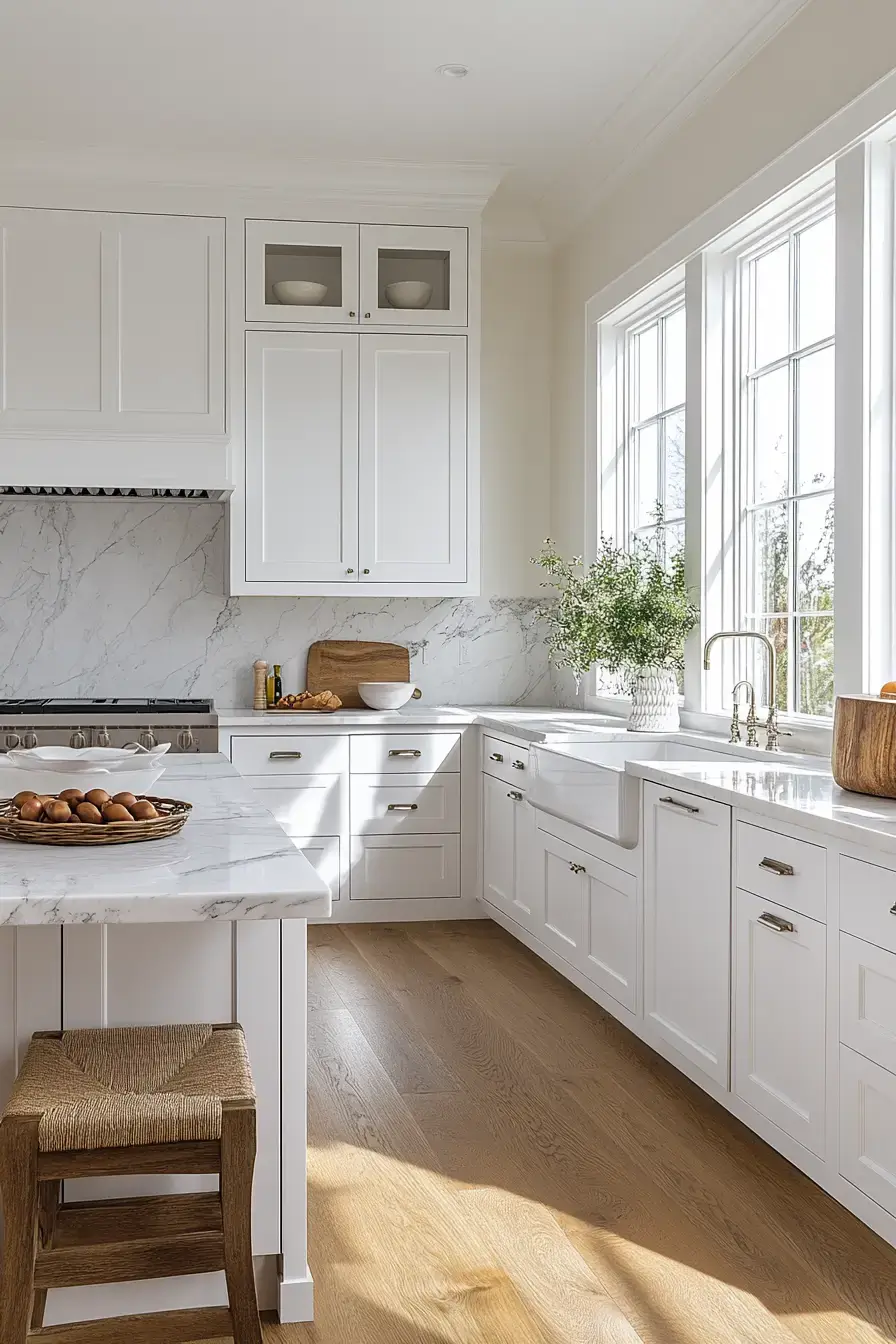 29 Farmhouse Kitchen With White Cabinets Ideas That Stay Honest 6