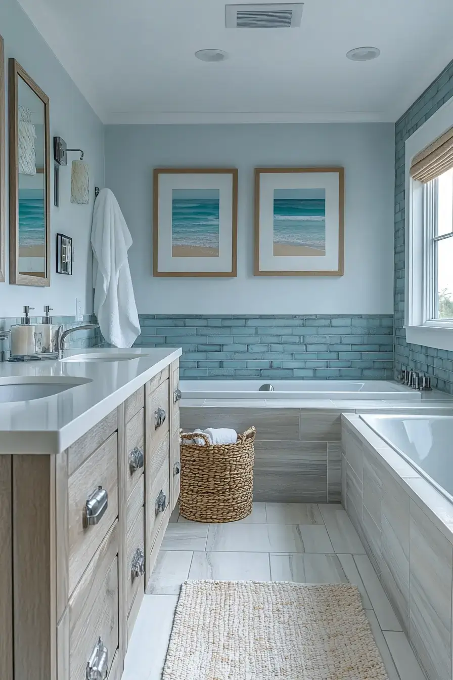 29 Beachy Bathroom Ideas That Feel Like a Cottage 7