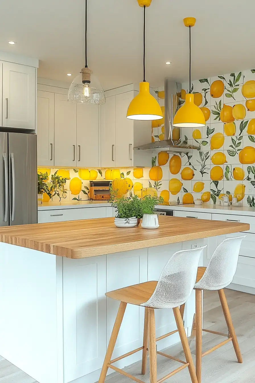 29 Lemon Themed Kitchen Ideas for a Bright, Cheerful Space 7