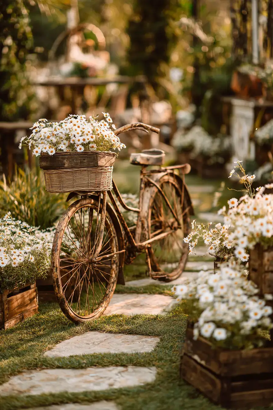 29 Bicycle Yard Decor Ideas for a Front Garden With Character 7