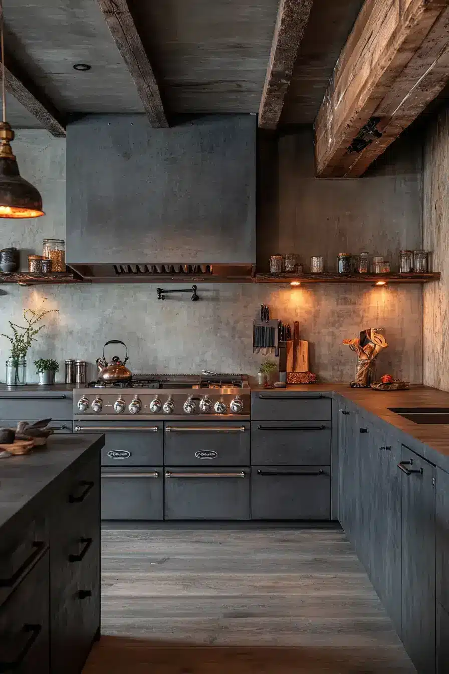 29 Aluminium Kitchen Cabinets Ideas for a Cool, Clean Look 7
