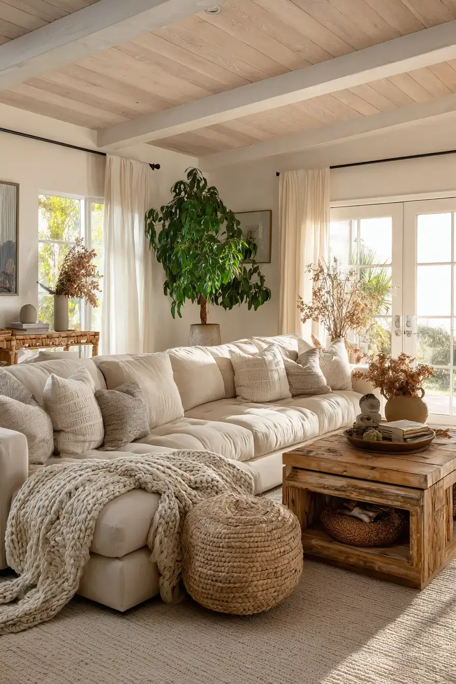 29 Warm Beige Living Room Ideas That Read Lived-In, Not Plain 7