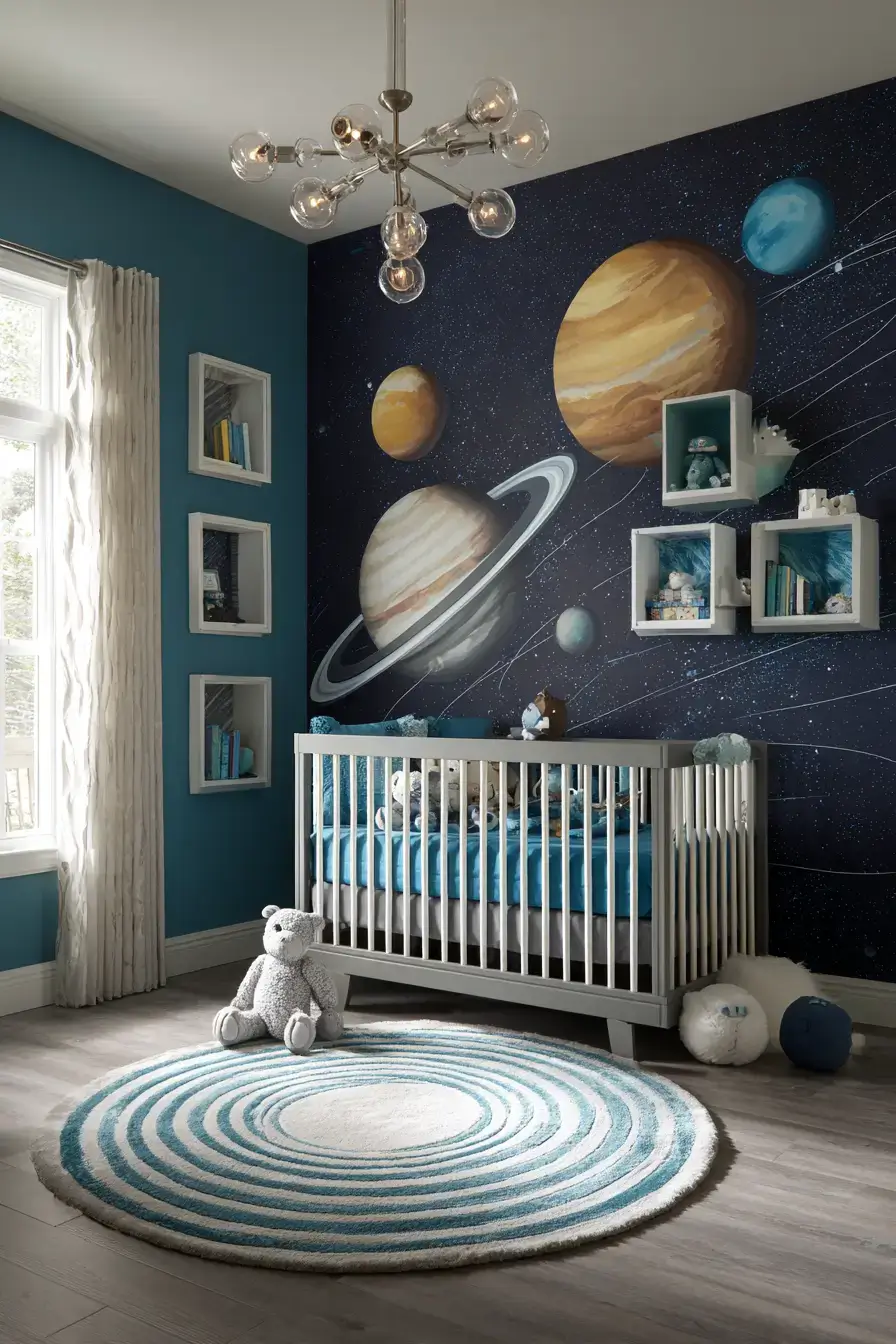 29 Space Themed Nursery Ideas a Little One Will Stargaze Over 7