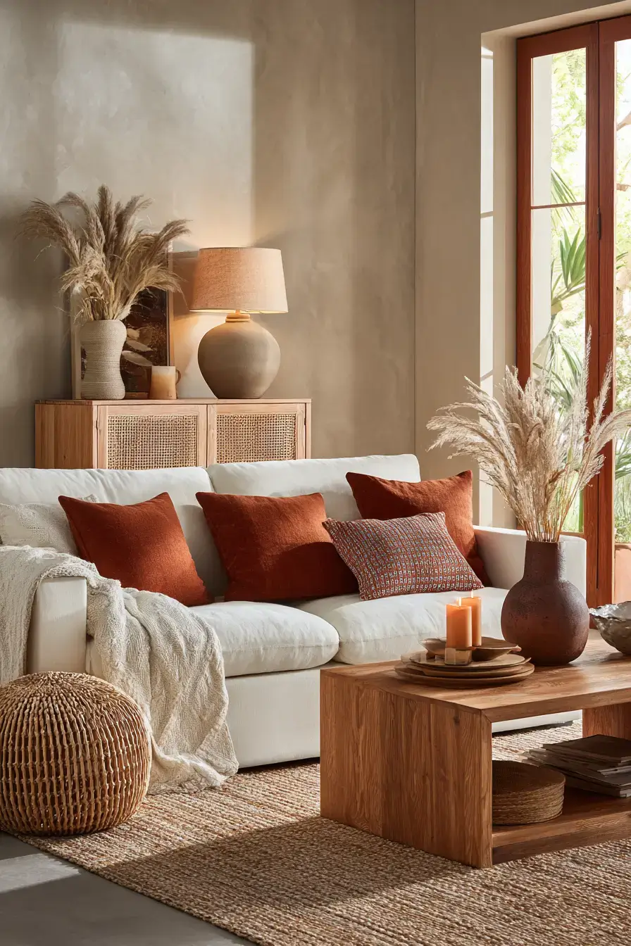 29 Warm Earthy Living Room Ideas Grounded in Real Materials 7