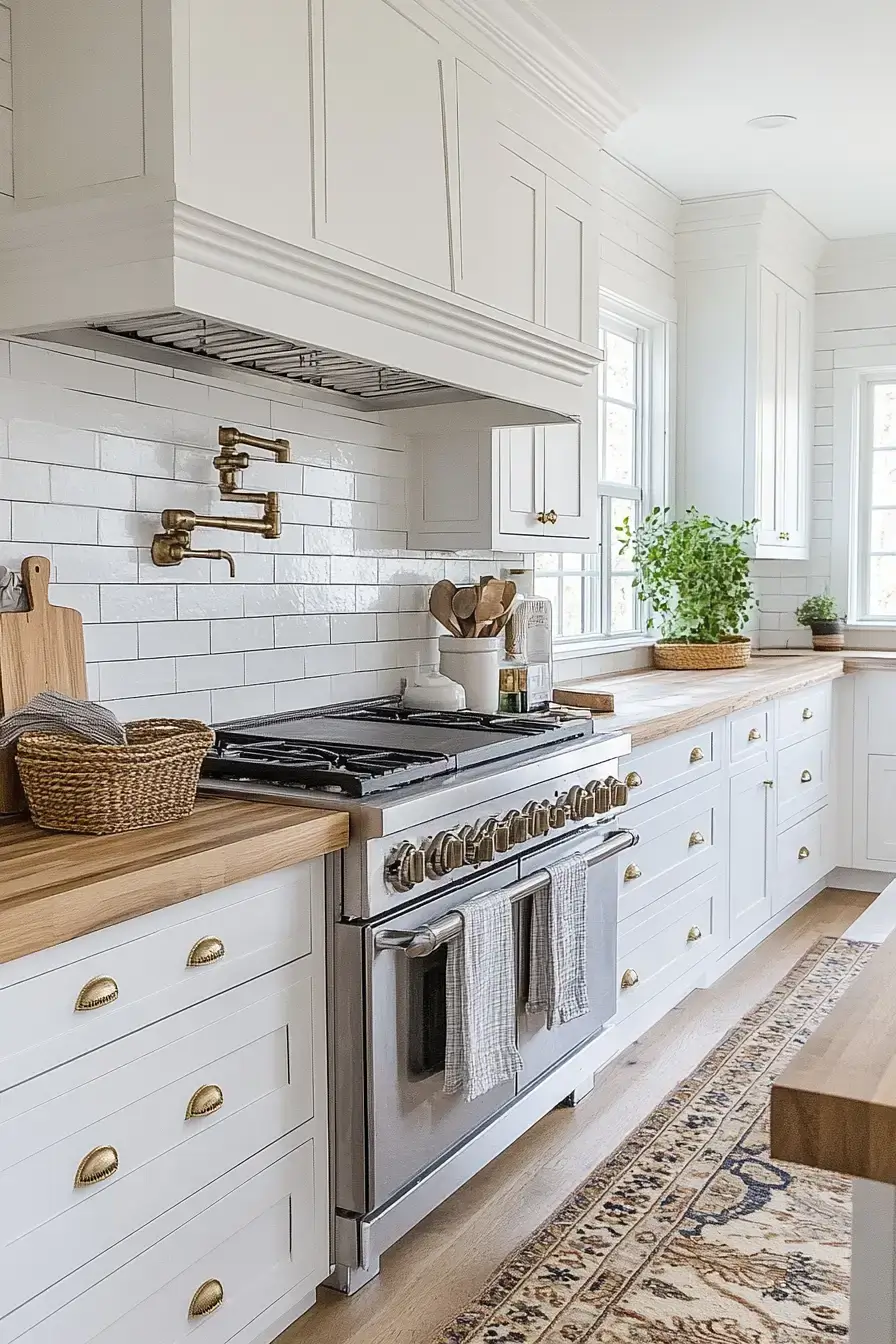 29 Farmhouse Kitchen With White Cabinets Ideas That Stay Honest 8